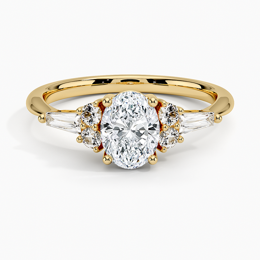 Yvonne Diamond Ring Yellow Gold 18k Oval Engagement Ring