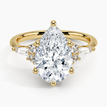 Yvonne Diamond Ring Yellow Gold 18k Pear Engagement Ring