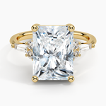 Yvonne Diamond Ring Yellow Gold 18k Radiant Engagement Ring