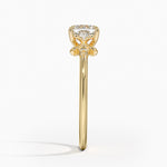 Fiore Diamond Ring Yellow Gold 18k Asscher Engagement Ring