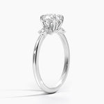 Fiore Diamond Ring Platinum Cushion Engagement Ring
