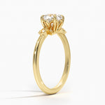 Fiore Diamond Ring Yellow Gold 18k Cushion Engagement Ring