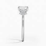 Fiore Diamond Ring Platinum Emerald Engagement Ring