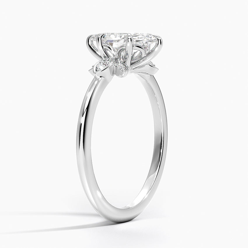 Fiore Diamond Ring Platinum Marquise Engagement Ring