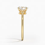 Fiore Diamond Ring Yellow Gold 18k Oval Engagement Ring