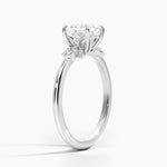 Fiore Diamond Ring Platinum Princess Engagement Ring