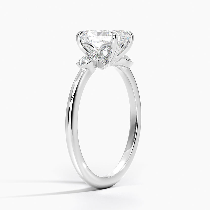 Fiore Diamond Ring Platinum Radiant Engagement Ring