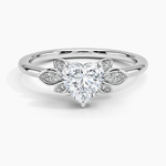 Fiore Diamond Ring Platinum Heart Engagement Ring