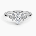 Fiore Diamond Ring Platinum Marquise Engagement Ring
