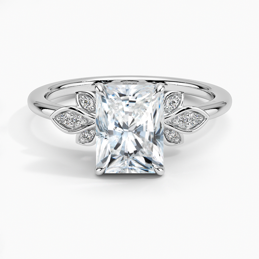 Fiore Diamond Ring Platinum Radiant Engagement Ring