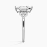 Sabine Cluster Diamond Ring Platinum Marquise Engagement Ring