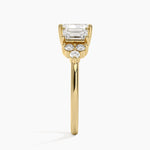 Sabine Cluster Diamond Ring Yellow Gold 18k Radiant Engagement Ring