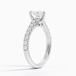 Sienna Half Coverage Hidden Accents Diamond Ring (1/2 ct. tw.) Platinum Heart Engagement Ring