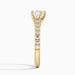 Sienna Half Coverage Hidden Accents Diamond Ring (1/2 ct. tw.) Yellow Gold 18k Heart Engagement Ring