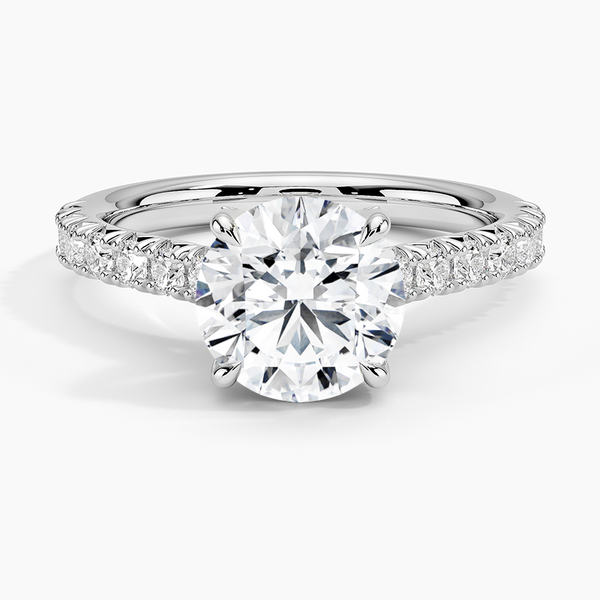 Sienna Half Coverage Hidden Accents Diamond Engagement Ring
