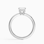 Hidden Heart Diamond Ring Platinum Asscher Engagement Ring