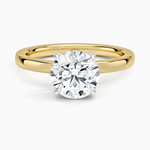 Platinum Mixed Metal Audrey 2mm Diamond Ring Platinum Round Engagement Ring