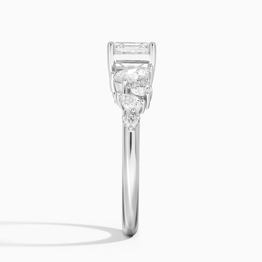 Olivetta Tapered Diamond Ring (1/2 ct. tw.) Platinum Asscher Engagement Ring