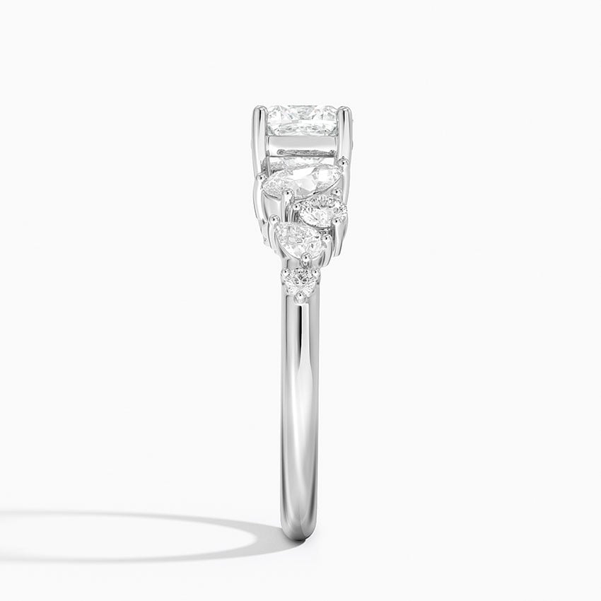 Olivetta Tapered Diamond Ring (1/2 ct. tw.) Platinum Cushion Engagement Ring