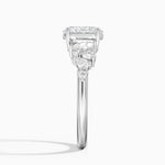 Olivetta Tapered Diamond Ring (1/2 ct. tw.) Platinum Oval Engagement Ring