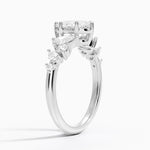 Olivetta Tapered Diamond Ring (1/2 ct. tw.) Platinum Pear Engagement Ring