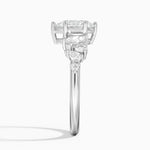 Olivetta Tapered Diamond Ring (1/2 ct. tw.) Platinum Pear Engagement Ring