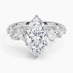 Olivetta Tapered Diamond Ring (1/2 ct. tw.) Platinum Marquise Engagement Ring