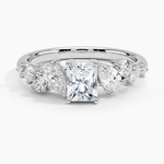 Olivetta Tapered Diamond Ring (1/2 ct. tw.) Platinum Radiant Engagement Ring