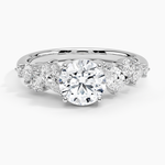 Olivetta Tapered Diamond Ring (1/2 ct. tw.) Platinum Round Engagement Ring