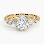 Olivetta Tapered Diamond Ring (1/2 ct. tw.) Yellow Gold 18k Pear Engagement Ring