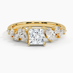 Olivetta Tapered Diamond Ring (1/2 ct. tw.) Yellow Gold 18k Princess Engagement Ring