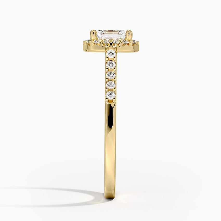 Odessa Halo Diamond Ring (1/5 ct. tw.) Yellow Gold 18k Asscher Engagement Ring
