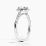 Odessa Halo Diamond Ring (1/5 ct. tw.) Platinum Cushion Engagement Ring