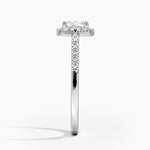 Odessa Halo Diamond Ring (1/5 ct. tw.) Platinum Cushion Engagement Ring