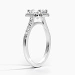 Odessa Halo Diamond Ring (1/5 ct. tw.) Platinum Cushion Engagement Ring