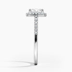 Odessa Halo Diamond Ring (1/5 ct. tw.) Platinum Cushion Engagement Ring