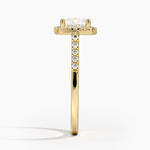 Odessa Halo Diamond Ring (1/5 ct. tw.) Yellow Gold 18k Cushion Engagement Ring