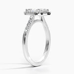 Odessa Halo Diamond Ring (1/5 ct. tw.) Platinum Marquise Engagement Ring