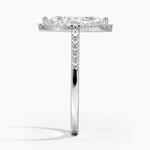 Odessa Halo Diamond Ring (1/5 ct. tw.) Platinum Marquise Engagement Ring