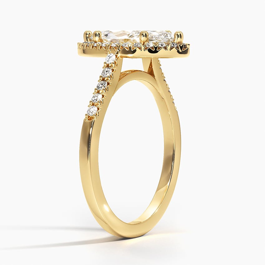 Odessa Halo Diamond Ring (1/5 ct. tw.) Yellow Gold 18k Marquise Engagement Ring