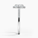 Odessa Halo Diamond Ring (1/5 ct. tw.) Platinum Oval Engagement Ring