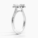Odessa Halo Diamond Ring (1/5 ct. tw.) Platinum Oval Engagement Ring