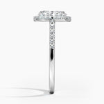 Odessa Halo Diamond Ring (1/5 ct. tw.) Platinum Oval Engagement Ring