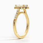 Odessa Halo Diamond Ring (1/5 ct. tw.) Yellow Gold 18k Oval Engagement Ring