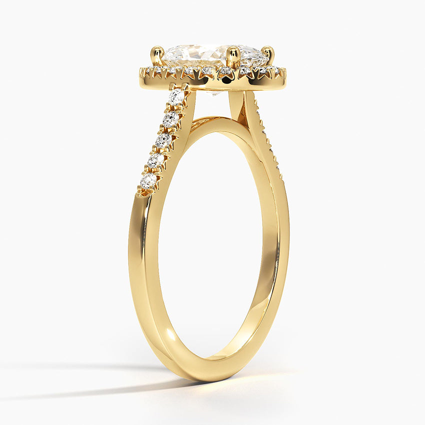 Odessa Halo Diamond Ring (1/5 ct. tw.) Yellow Gold 18k Oval Engagement Ring