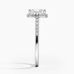 Odessa Halo Diamond Ring (1/5 ct. tw.) Platinum Princess Engagement Ring