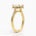 Odessa Halo Diamond Ring (1/5 ct. tw.) Yellow Gold 18k Princess Engagement Ring