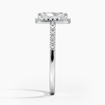 Odessa Halo Diamond Ring (1/5 ct. tw.) Platinum Radiant Engagement Ring