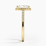 Odessa Halo Diamond Ring (1/5 ct. tw.) Yellow Gold 18k Radiant Engagement Ring