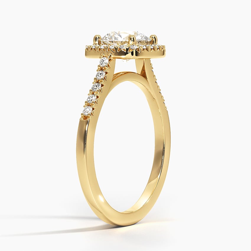 Odessa Halo Diamond Ring (1/5 ct. tw.) Yellow Gold 18k Round Engagement Ring